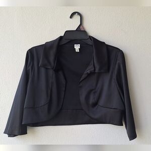 Sangria Black Women's Bolero Jacket Size M